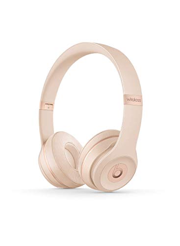 Beats Solo 3 Wireless On-Ear Headphones - Matte Gold for Music Lovers - Travel Friendly - Noise Cancellation - Wireless