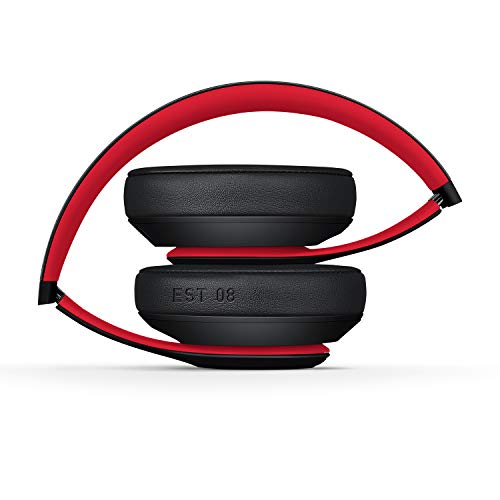 Beats Studio3 Decade Collection Wireless Over-Ear Headphones - Defiant Black/Red for Music Lovers Traveling Commuting