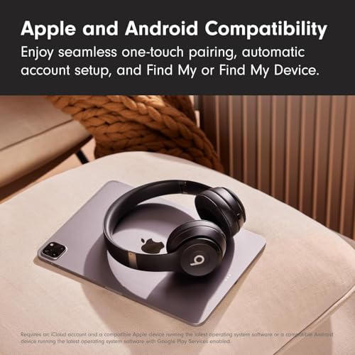 Beats Solo 4 Renewed Premium - Wireless Bluetooth On-Ear Headphones, Apple & Android Compatible, Up to 50 Hours of Batte