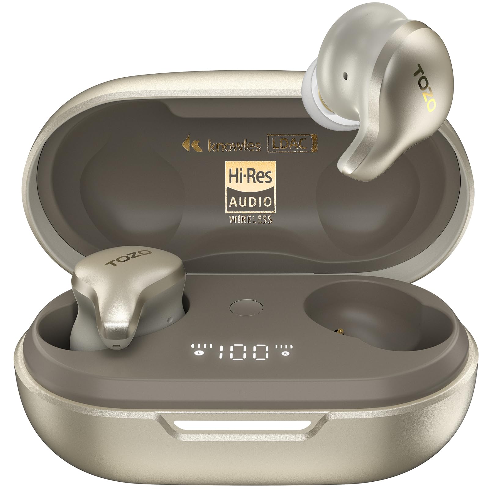 TOZO Golden X1 Wireless Earbuds LDAC & Hi-ResAudio Champagne
TOZO Golden X1 Wireless Earbuds Noise Cancellation Champagn